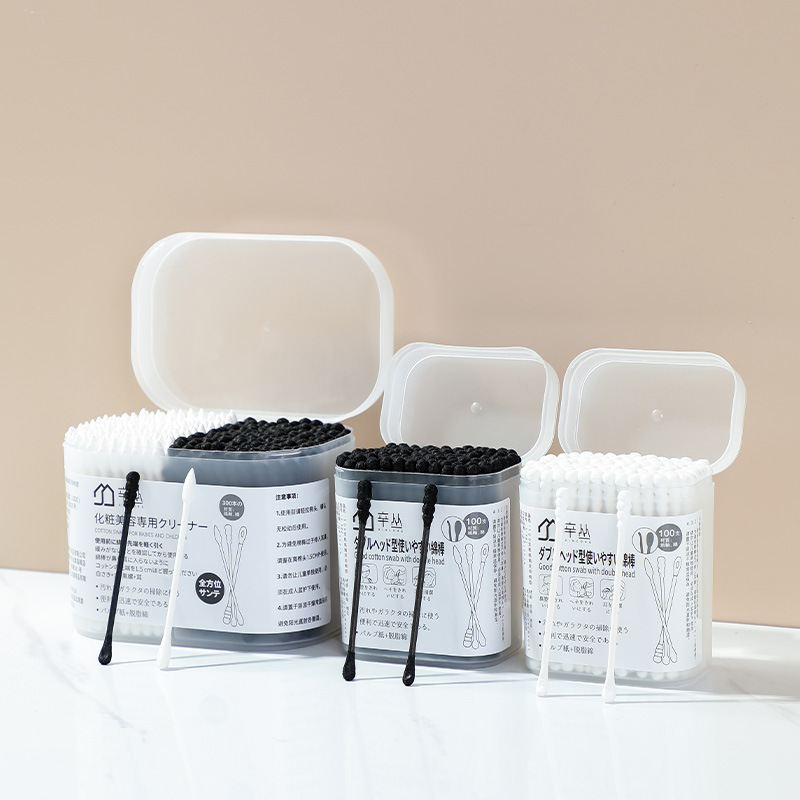 Hisopos de Algodón de Doble Punta de Algodón Absorbente Desechable para Maquillaje y Limpieza de Oídos