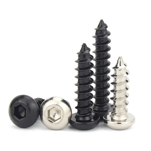 M3M4M5M6 round head hexagonal self-tapping screw PCA black Yuan cup pan head hexagonal self-tapping screw