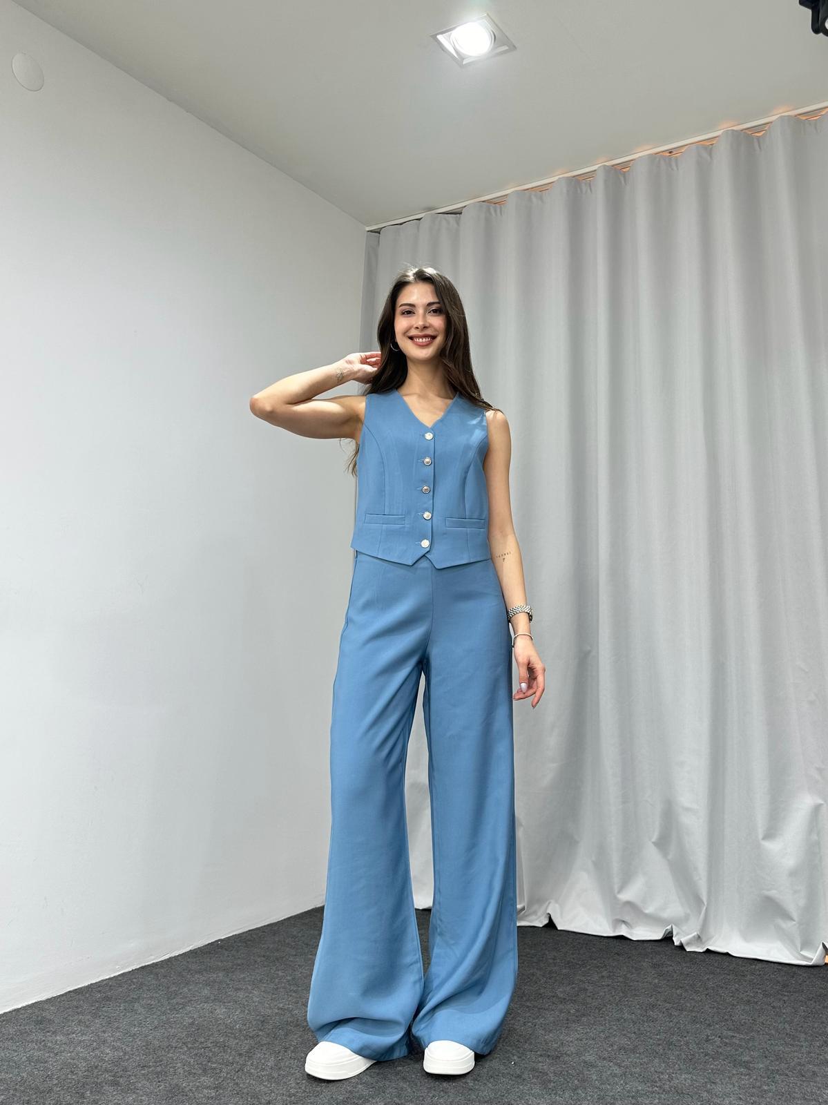 Ferien Täglich Frau Elegant Einfarbig Elasthan Polyester Tasche Hosen-Sets Hosen-Sets display picture 20
