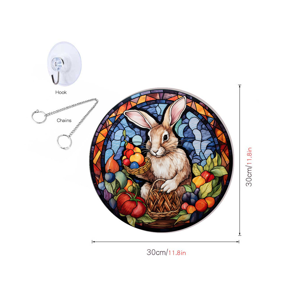 95g Weight pendant Home Textiles & Decor Type Acrylic Material Easter Festival Rabbit Pattern Casual, Elegant, Classical Style Easter Casual Elegant Classical Rabbit Arylic Party Supplies Decorations 66