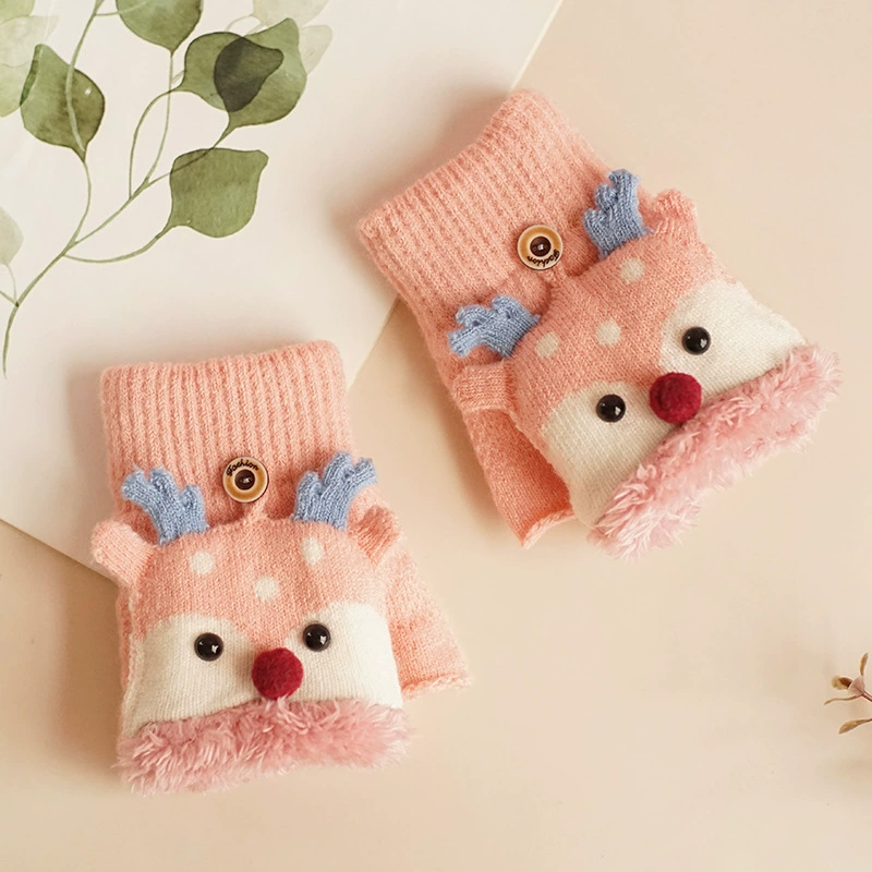 Детские варежки из трикотажа keep warm, без пальцев