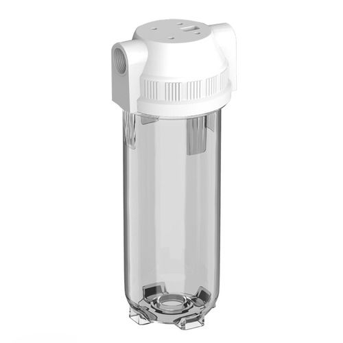 10-inch transparent filter bottle, thickened pressure-resistant and explosion-proof filter bottle, 2 points, 4 points, threaded mouth, universal white bottle, water purifier accessories