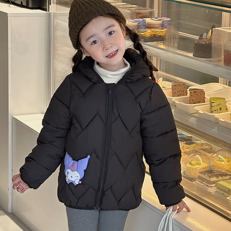 库洛米新款儿童棉服秋冬季外套婴幼儿女宝宝加厚保暖中小童棉袄|undefined