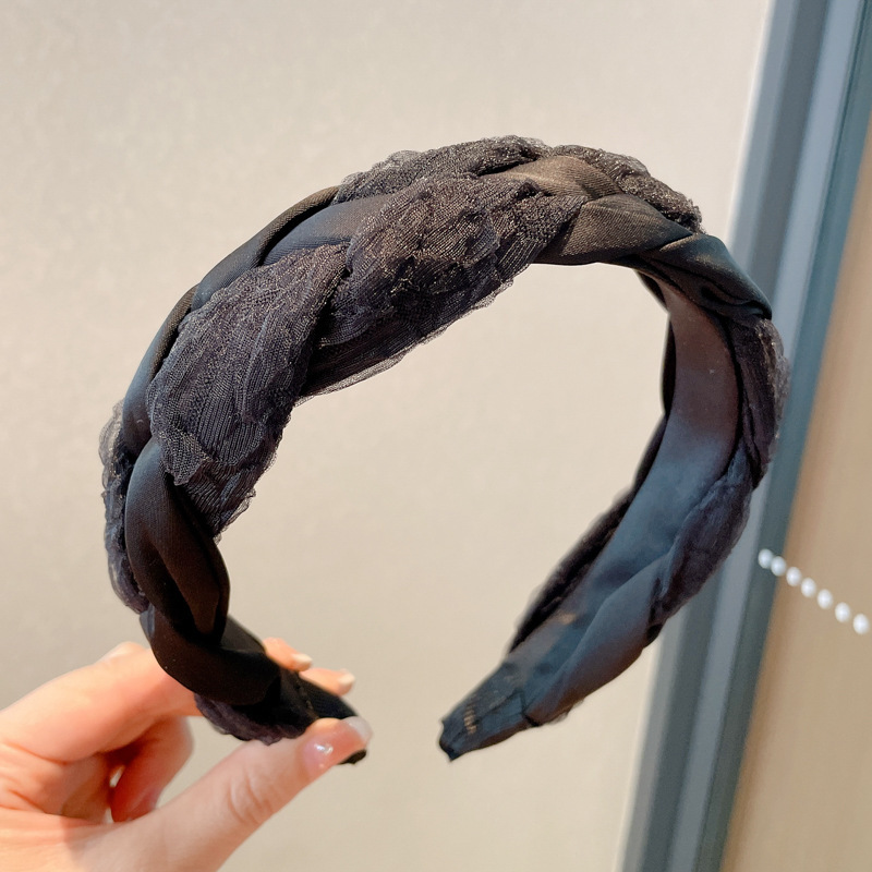 高级感咖色海绵发箍女高颅顶头箍发窟年新款头捆外出百搭发卡|undefined