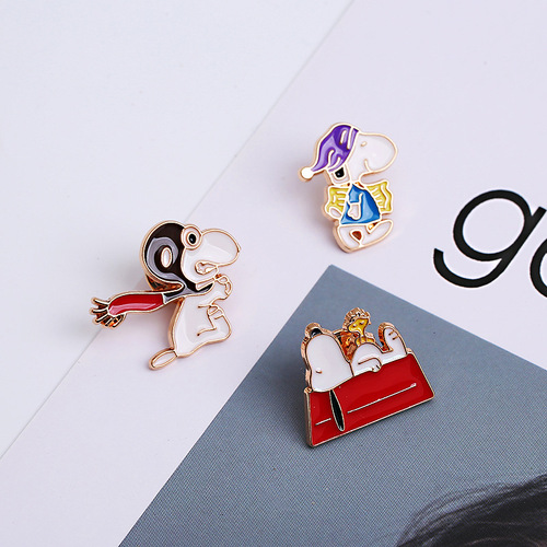 Cute Japanese anime character brooches, cartoon and comic peripheral alloy badges, clothing bags, kawaii accessories