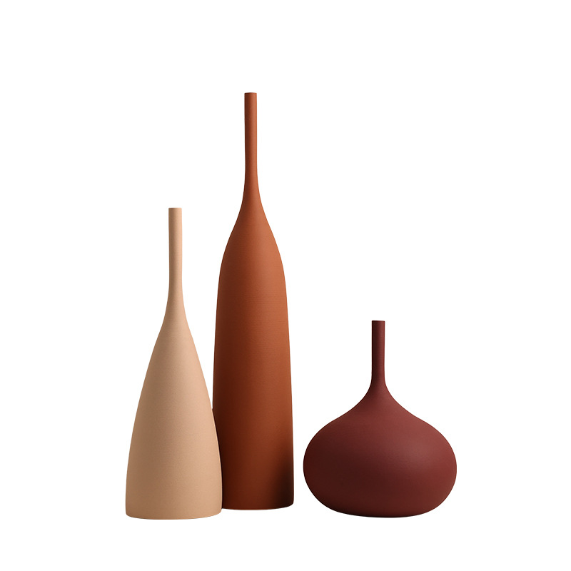 Beehan América y Europa estilo de moda textura de cerámica Morandi flores secas muestras blando entre adornos nórdicos