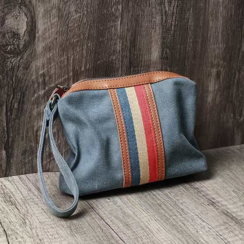 Blue small clutch bag