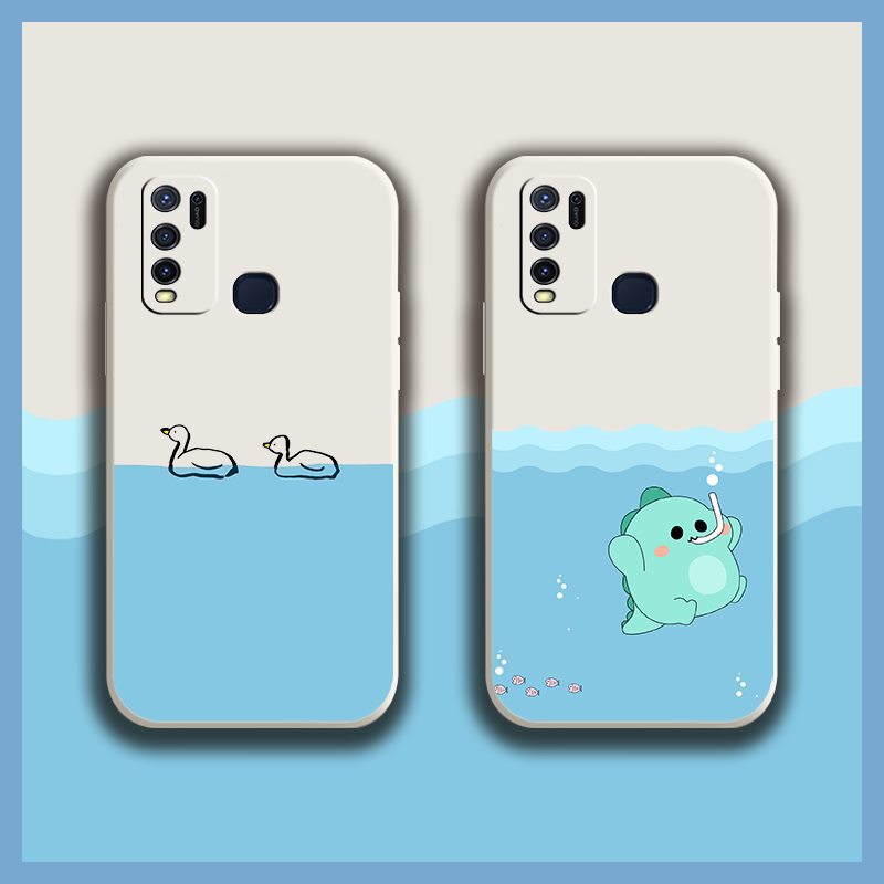 Applicable to VIVO mobile phone shell cartoon luxury heat dissipation simple texture interesting cute pet couple men and women