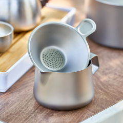 征峰者户外纯钛旅行茶具分茶器公道杯功夫茶具茶滤茶漏冲泡茶杯子
