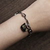 Cute resin, adjustable fashionable universal chain, bracelet, European style, big eyes