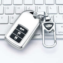 图片十代思域雅阁钥匙套CRV凌派缤智XRV冠道皓影汽车钥匙包扣防丢