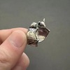 Retro carved design ring hip-hop style suitable for men and women, European style, internet celebrity, wholesale