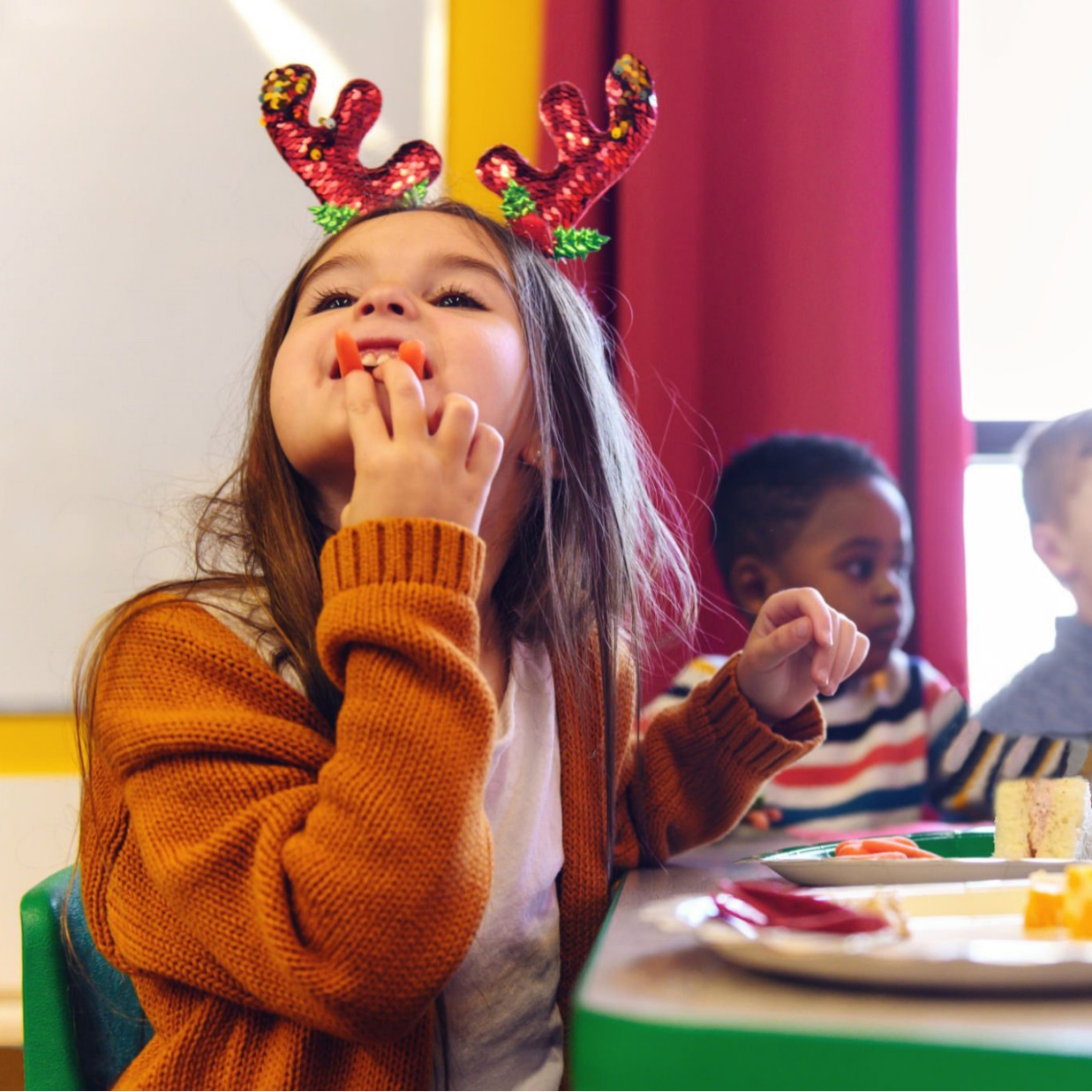 Nuevo cross-border de sequillas de cuerno de ciervo toque de cabello de Navidad vestido de cuerno de ciervo de Navidad