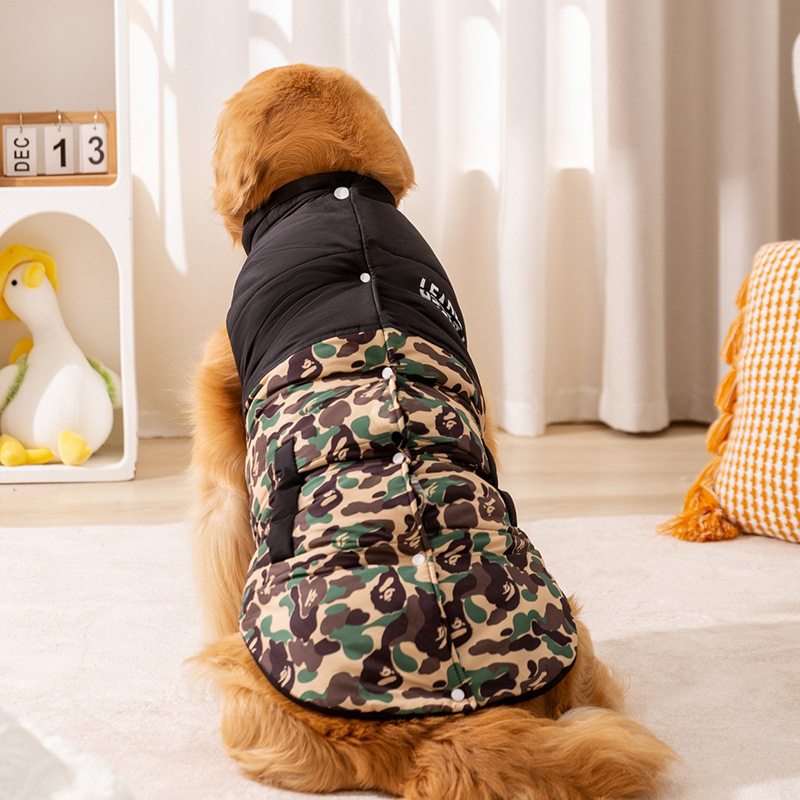 Transfronterizos otoño y invierno perros tablero de ajedrez cuadrado inglés bordado perros grandes camisas de peluquería perros grandes y medianos de pelo dorado Samoan ropa de mascotas