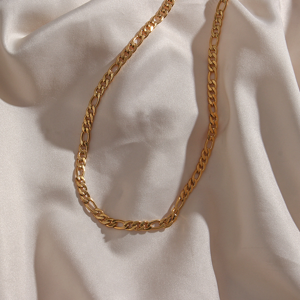 Fashion Geometric Stainless Steel Plating Bracelets Necklace