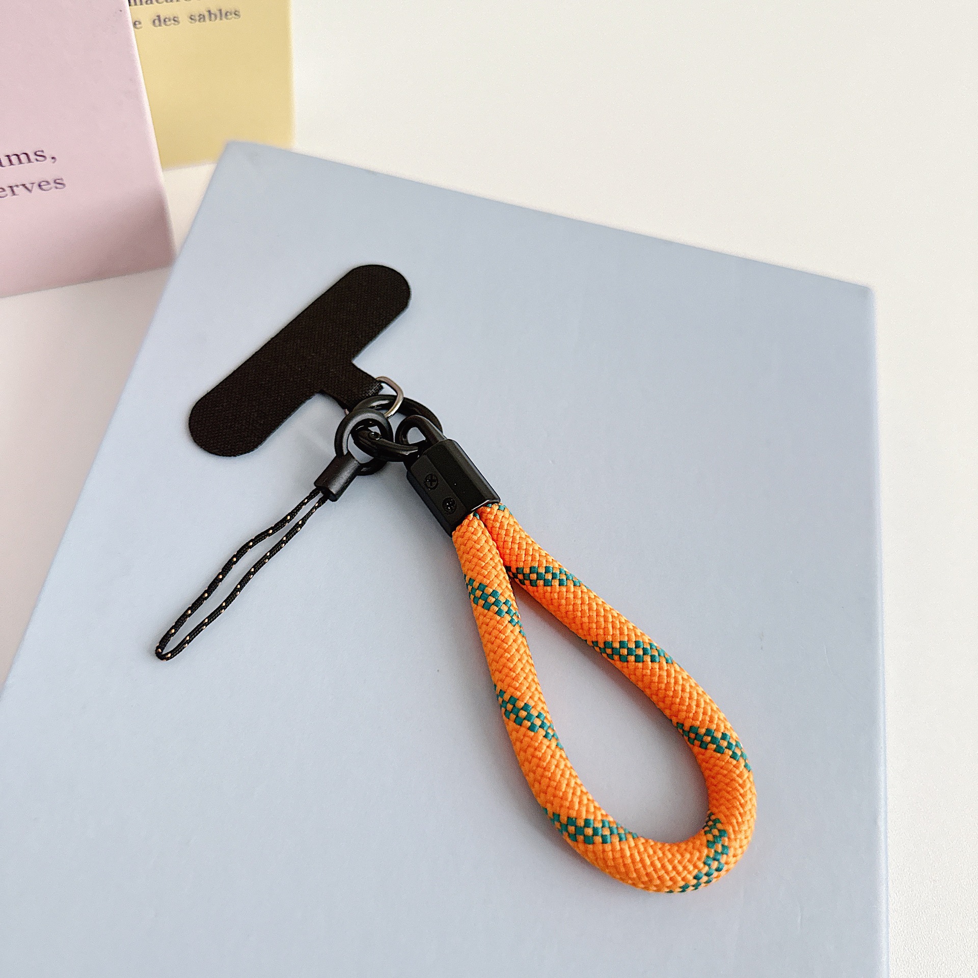 Teléfono móvil de nylon tejido corto con clip multifuncional bolso portátil colgante accesorios colgante universal