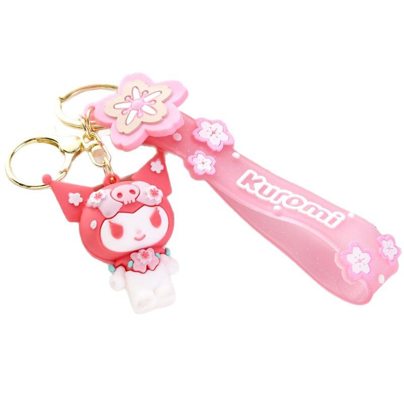 ピンクの桜サンリオのキーホルダーが可愛いです。|undefined