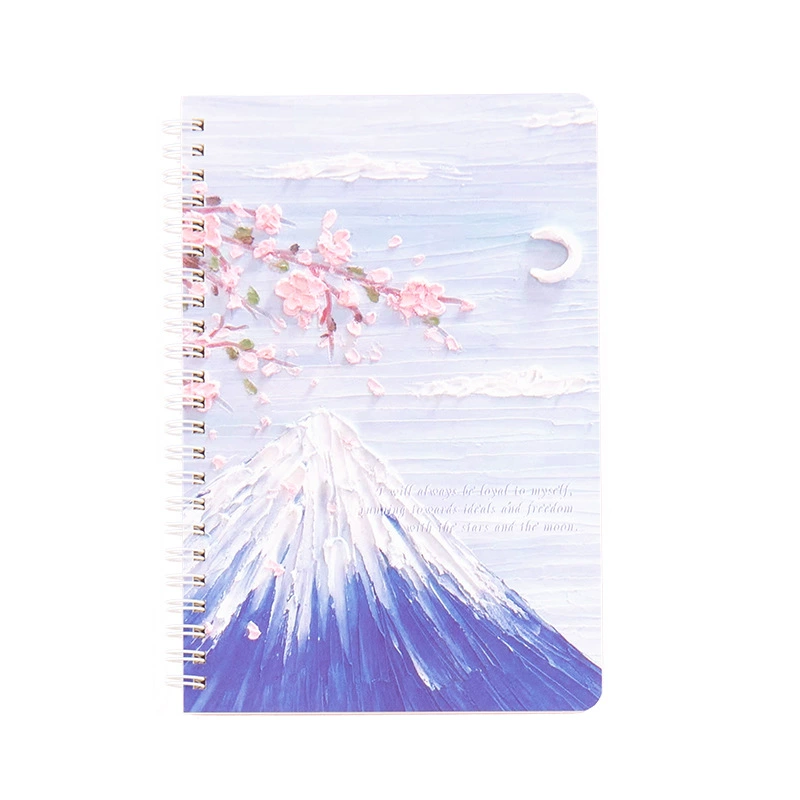 A5 coil sketchbook, thick tear‑off pages for elementary students, assorted cute covers (coil binding)