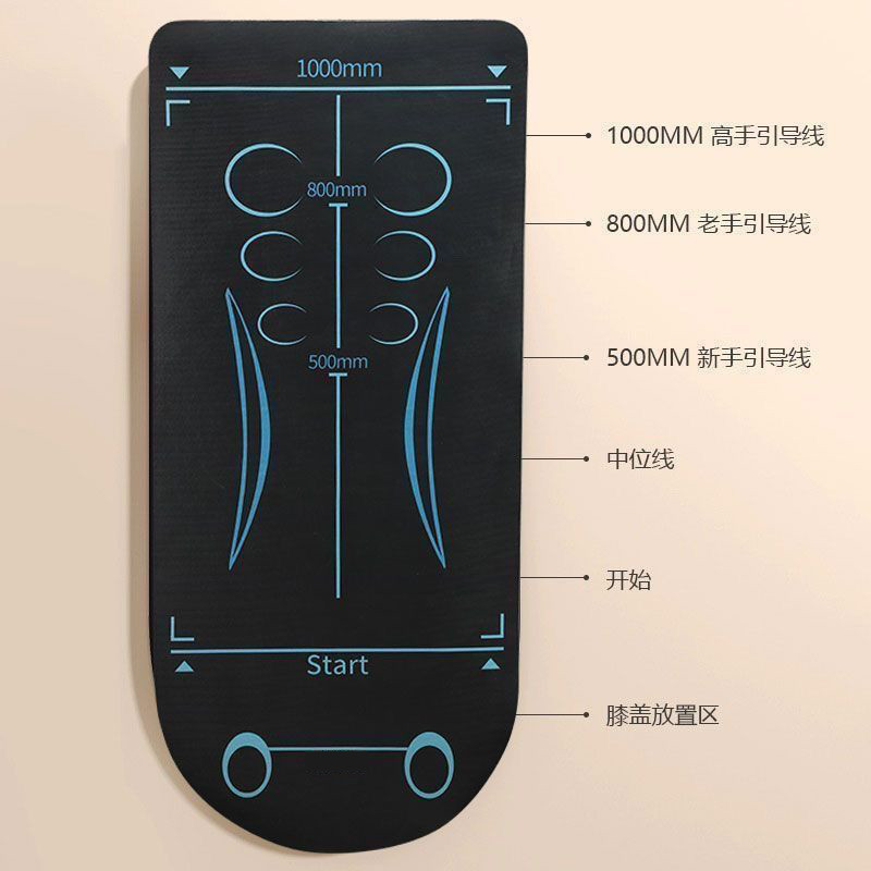 Abdominal Wheel Special Pad Physical Training Pad Abdominal Muscle Wheel Mat Yoga Men's Fitness Mat Thickeneded Shock-Absorbing Soundproofing Mat