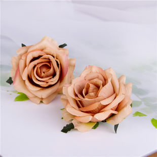 European small rose flower wedding flower wall arrangement silk cloth rose corsage head flower rose handmade flower box decoration