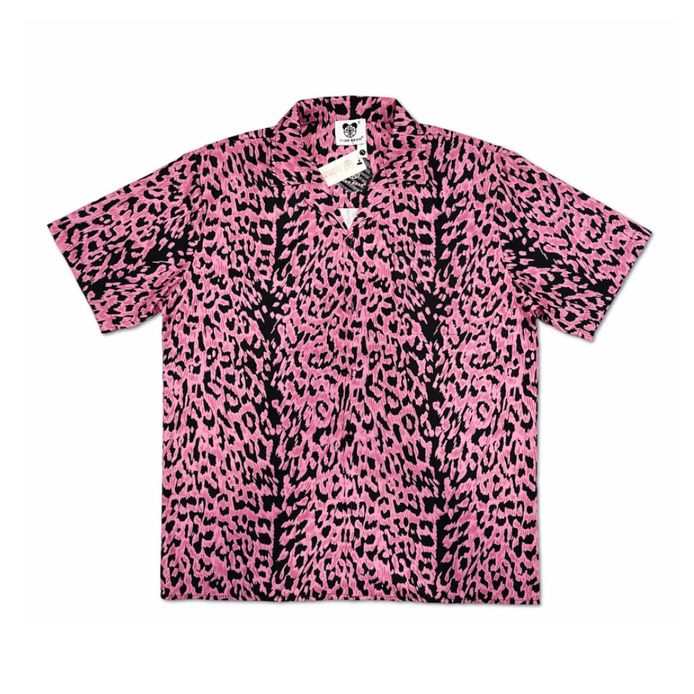 Foreign Trade European And American Summer Casual Trendy Brand Cuban Collar Leopard Print Shirt Retro Beach Short-sleeve_voghion.com