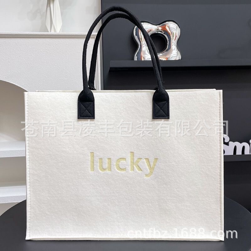 Felt Diaper Bag Large Capacity Travel Bag Felt Foldable Mother Bag Diaper Storage Bag