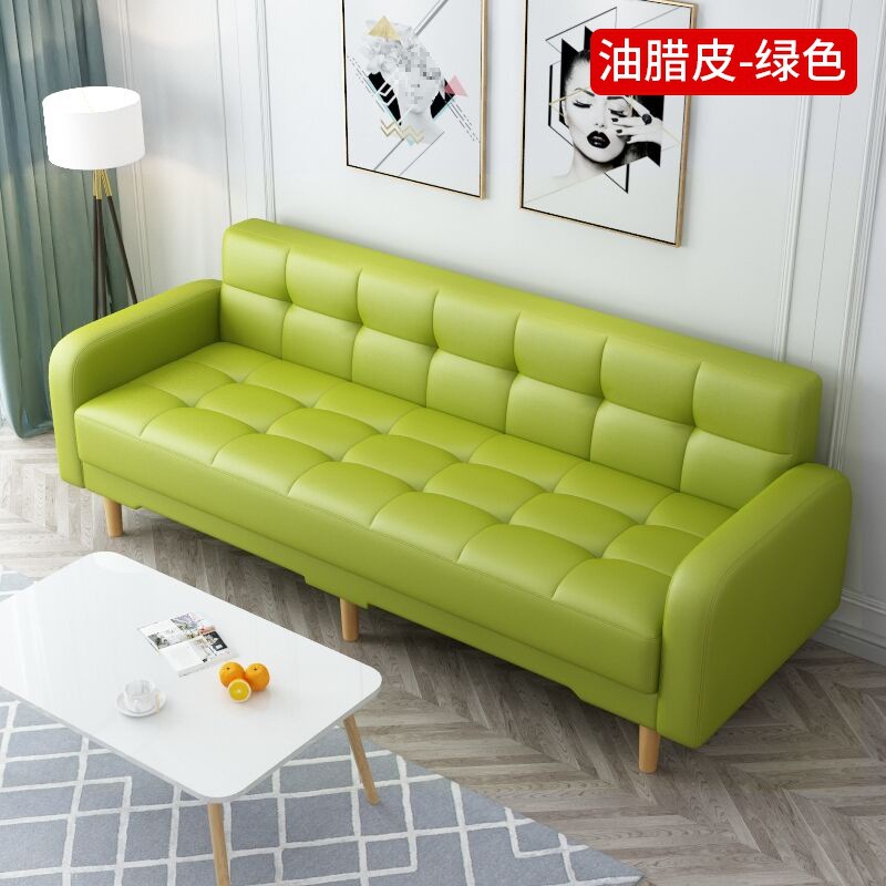 Oil wax leather-green / Single seat sofa chair (without armrests) 0.6m