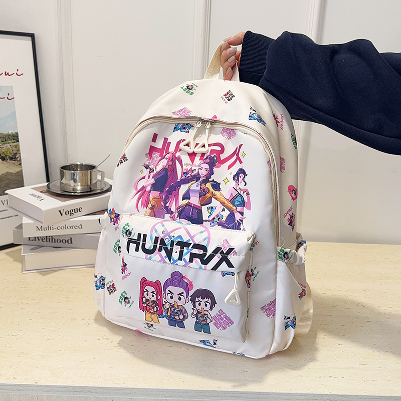 2026 Winter New Style Cartoon Anime Print Trendy Versatile Simple Casual Shoulder Tote Backpack