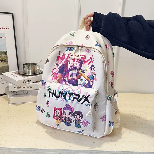 2026 Winter New Style Cartoon Anime Print Trendy Versatile Simple Casual Shoulder Tote Backpack