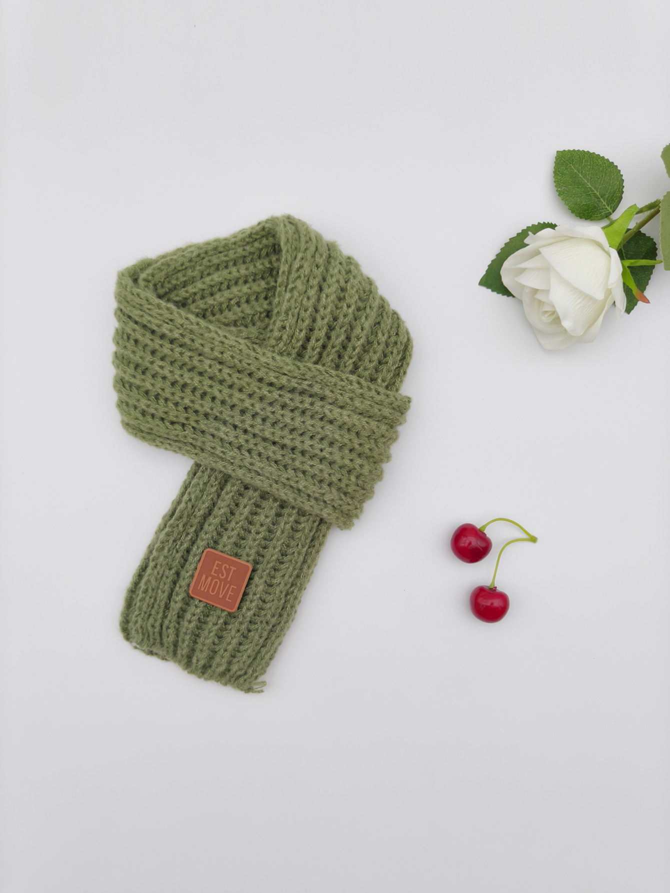 Baby bufandas otoño y invierno niños lana de punto collar coreano calentamiento collar universal estilo simple para hombres y mujeres