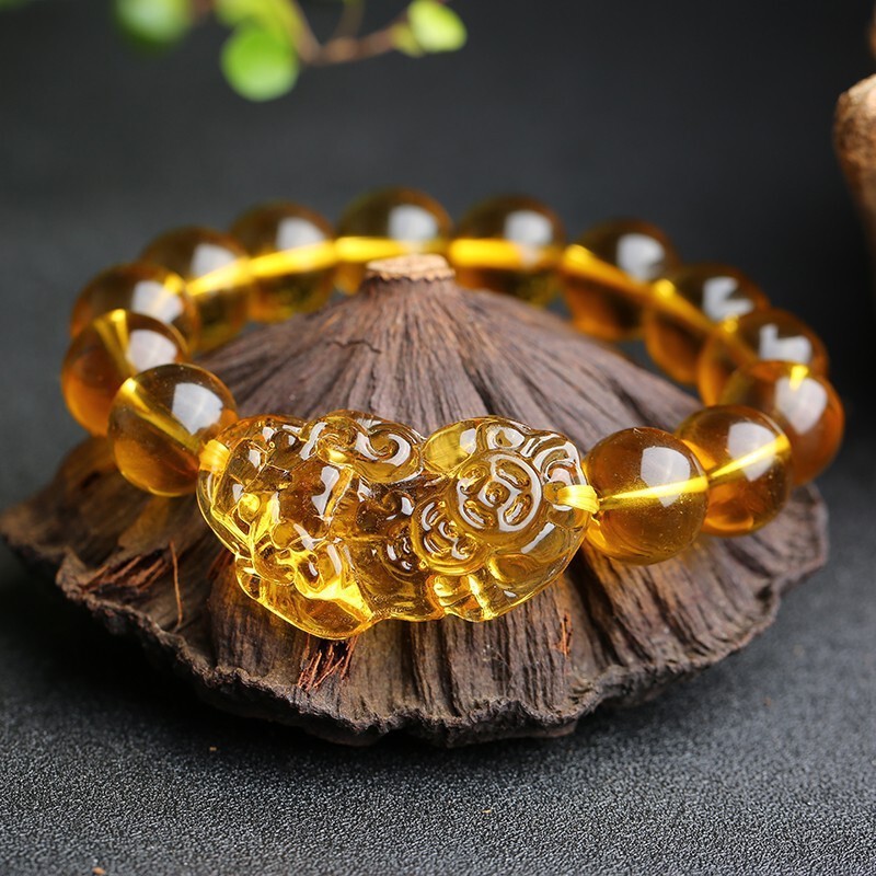 Imitation citrine brave bracelet men and women leather Hugh couple bracelets Jianghu stall will sell scenic spots will sell gifts Imitation citrine brave bracelet men and women leather Hugh couple bracelets Jianghu stall will sell scenic spots will sell gifts