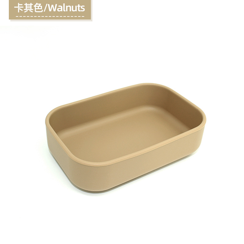 Nuevo silicona mini caja de alimentos suplementarios caja de comidas para niños caja de bocadillos bebé caja de alimentos suplementarios rectangular caja de almuerzo