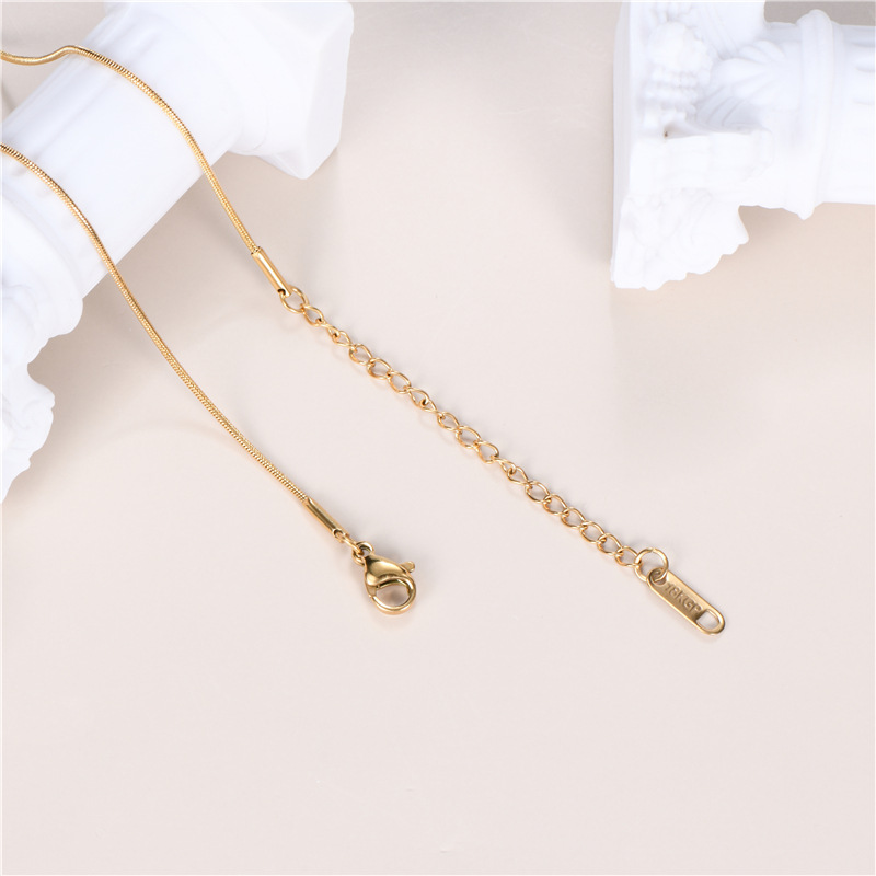 Unisex Gender Plating Design Fashion Geometric Titanium Steel Plating Necklace 1 Piece