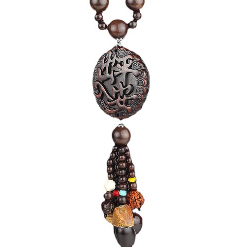 Car pendant peach wood gourd car hanging perfume fragrance long-lasting light fragrance men's car interior decoration ornaments pendant