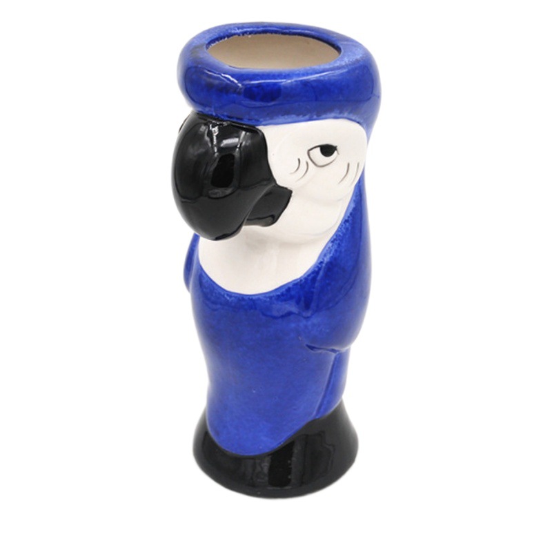 Estrictamente seleccionado bar Tiki taza de cóctel Hawaiano taza azul loro Taza de cerámica Tiki Zombie cráneo taza Internet celebridad