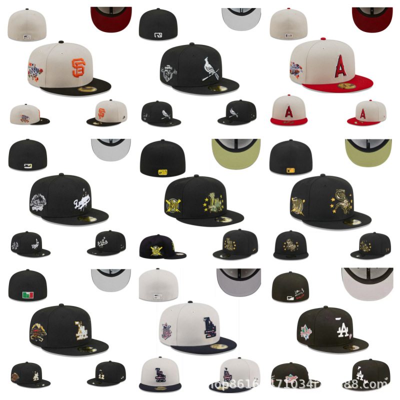 American League Baseball Cap with Flat Brim, La Foreign Trade Hat, American Style Non-Adjustable Cap American League Baseball Cap with Flat Brim, La Foreign Trade Hat, American Style Non-Adjustable Cap