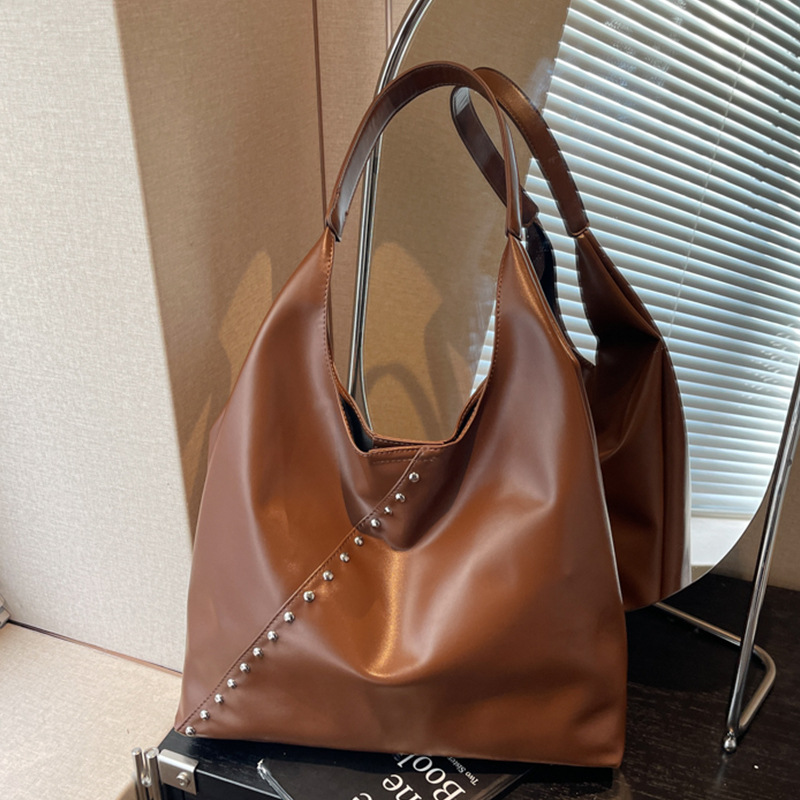 Small Retro Tote Bag For Women, Large Capacity Underarm Shoulder Bag, Casual Versatile Commuting Bag_voghion.com