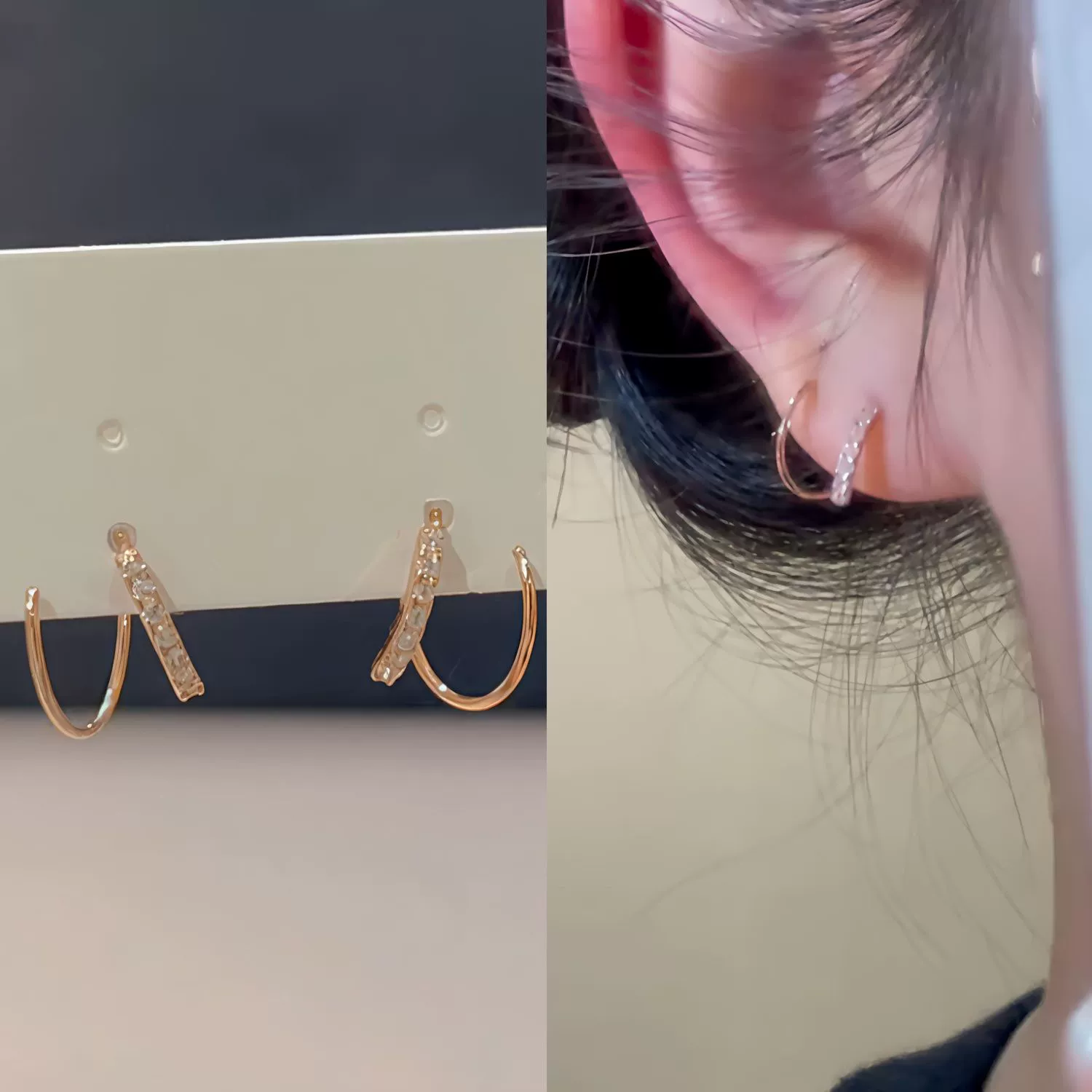 Новые модные и высококачественные спиральные серьги из розового золота для женщин, нишевый дизайн, доступные роскошные универсальные серьги, серебряная игла s925