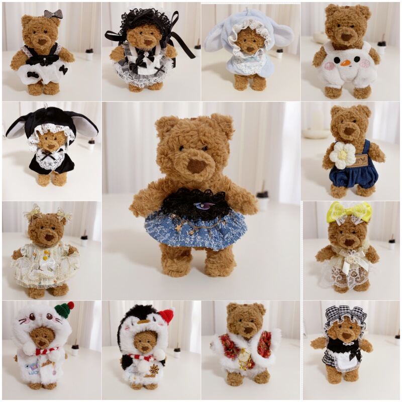 Only the Clothing] Barcelona Bear Bag Charm Keychain 12cm Doll Clothes Bear Pendant Dress