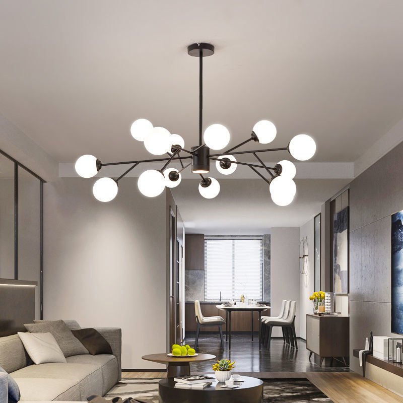 Molecular Lamp Living Room Pendant Light: Simple, Modern, Elegant, and Luxurious - 2025 New Style for Master Bedroom and Dining Room - Magic Bean Lighting Fixture