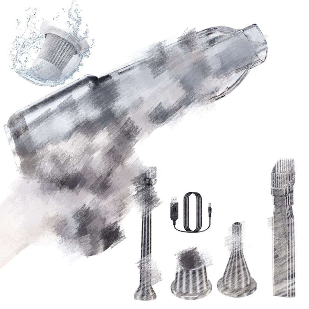 New Wireless Charging Car Vacuum Cleaner, Handheld, High-Power, Dual-Purpose for Car and Home Use, Mite Removal, Fast Charging