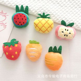 Plush cotton Fruit Strawberry pineapple carrot doll accessories DIY clothes bag shoes accessories accessories