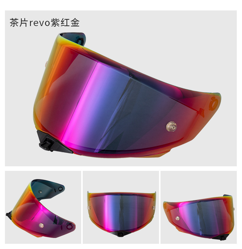 Motorcycle Helmet Tt-Revo Lens Electroplated Sun Protection Uv Protection Tt-Revo Helmet Safety Accessories