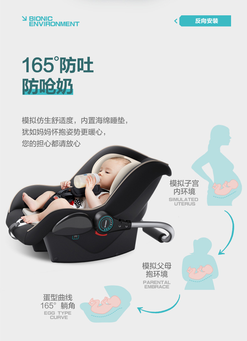 Derive Baby Basket Child Safety Seat Car Newborn Baby Sleeping Basket Car Portable Cradle