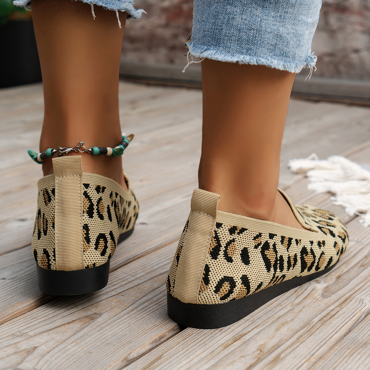 2023 New Casual Women's Shoes, European And American Style, Round Toe, Low Heel, Flat Sole, Comfortable Outdoor Wear,_vogvips.com