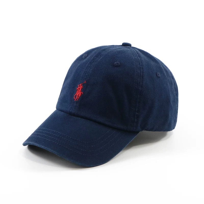 QRコードで購入可能 RL ラフハット 男女兼用 ベースボールキャップ 馬の刺繍入り グレー 大きなつば ソフトトップ ポロキャップ|undefined