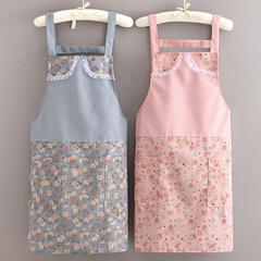 Bamboo Joint Straps, Drunk Flower Sleeveless, Unisex Size, Household Kitchen Apron, National Trend, Anti-Stain, Household Cleaning Apron, Can Be Sent On behalf