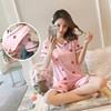 Foreign trade pregnant woman pajamas Thin section Nursing clothes suit fashion Short sleeved Five point pants Nursing clothes Home Furnishings