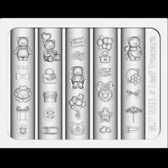 美甲硅胶模具小熊派对硅胶模具创意美甲穿戴甲装饰高透硅胶模具