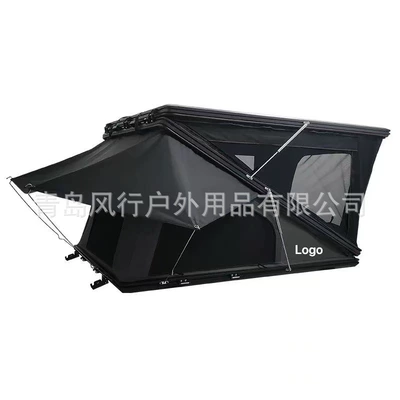 Aluminum Alloy Z-Type Folding Camping Car Rv Tent Source Factory (Avtomobil dam çadırları) - black-210130-2-people-3-people